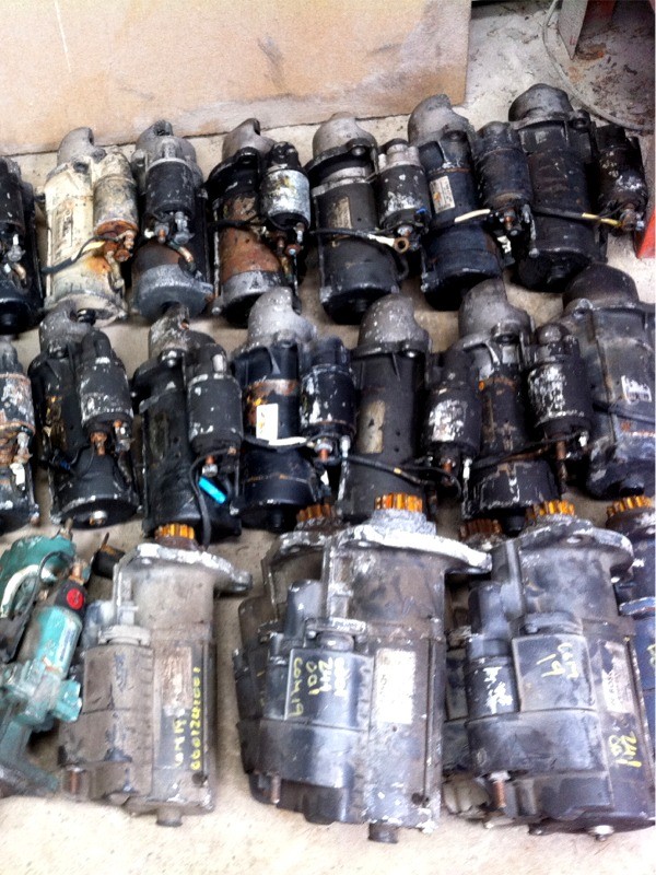 Starter Motors before Remanufacture by AllStart Ireland